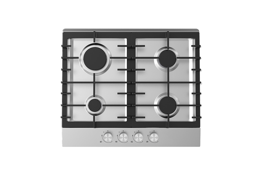 Midea 60SK005 — ჩასაშენებელი გაზის ზედა პანელი WOK ქურითა და გაზკონტროლით (60 სმ) - Image 2