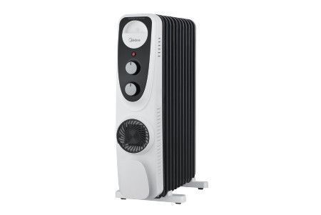 Midea NY2311-22HF — 11-სექციიანი ზეთის რადიატორი 2700 W სიმძლავრითა და უსაფრთხოების სისტემებით