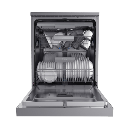 Midea MFD60S160Si — ცალკე მდგომი ჭურჭლის სარეცხი მანქანა 14 პერსონაზე, Wi-Fi მართვითა და იონური წმენდით - Image 3
