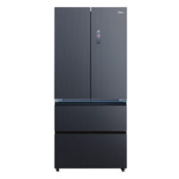 Midea MDRF705BIE70 — French Door ტიპის ინვერტორული მაცივარი ნაცრისფერი შუშის დიზაინითა და Smart Wi-Fi მართვით